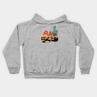 Lunch with friends Kids Hoodie